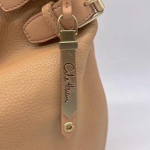 Cole Haan Avery Large Leather Hobo Shoulder Bag Tan Gold - Picture 4 of 16